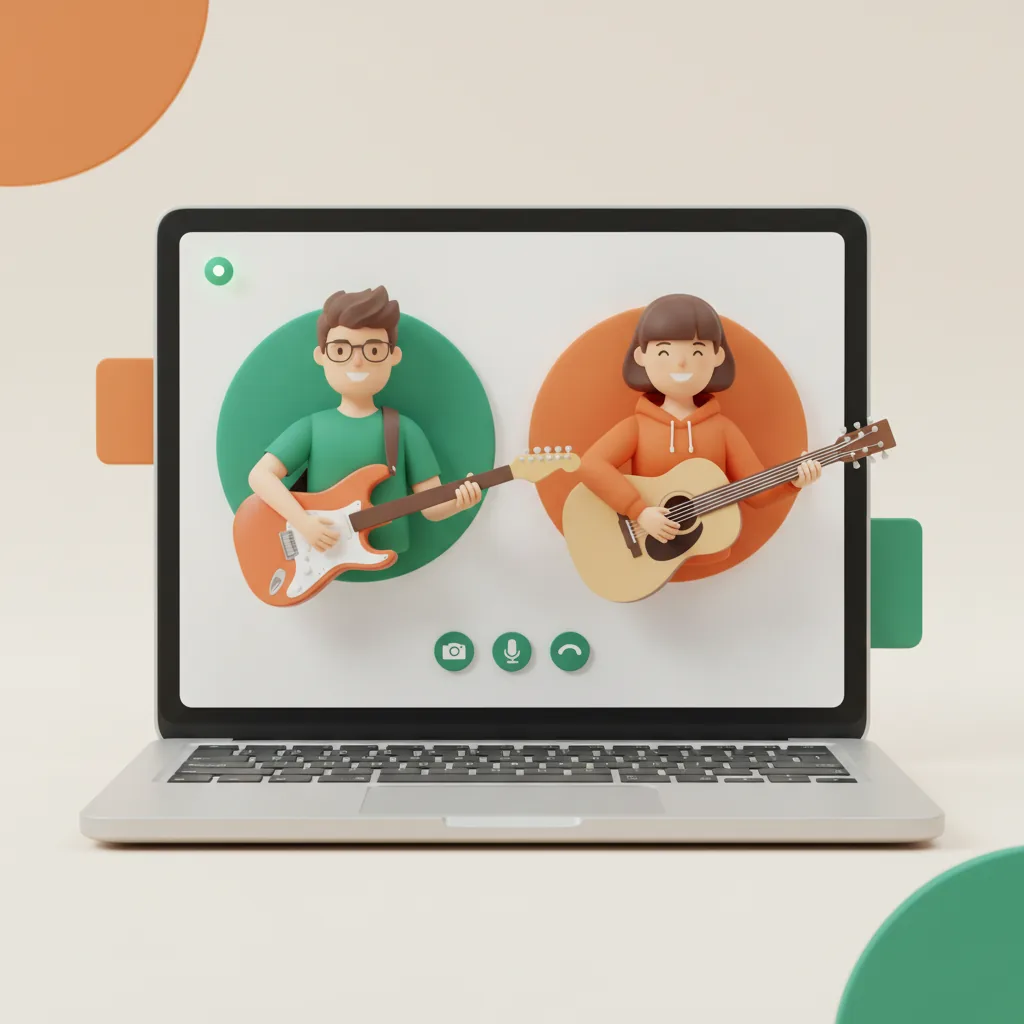 Lezione privata di chitarra in videochiamata con il maestro