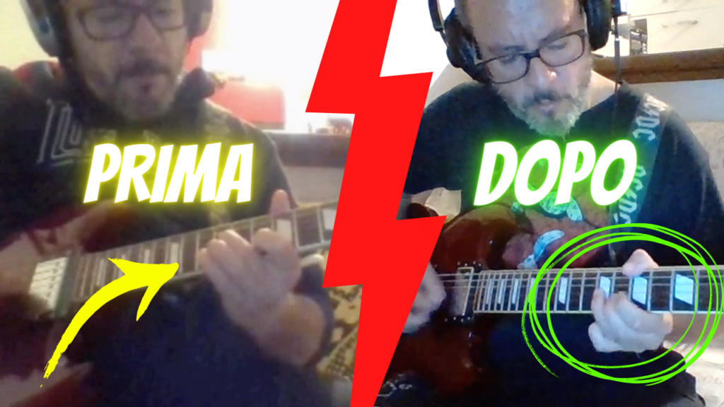 lezioni di chitarra prima e dopo