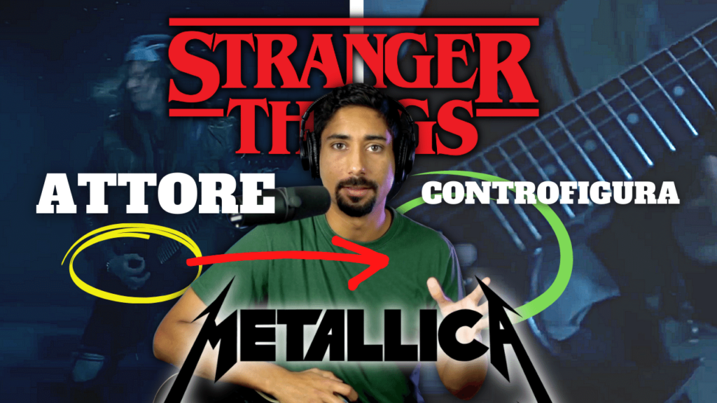 stranger things metallica chitarra