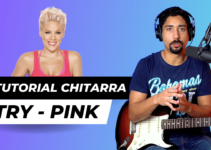 tutorial chitarra elettrica canzoni facili try pink
