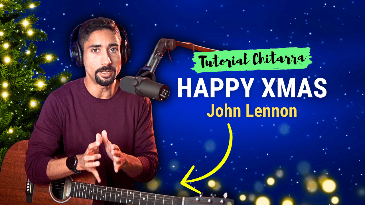 Tutorial per Chitarra Canzoni di Natale: Happy Xmas di John Lennon, Accordi e Ritmica