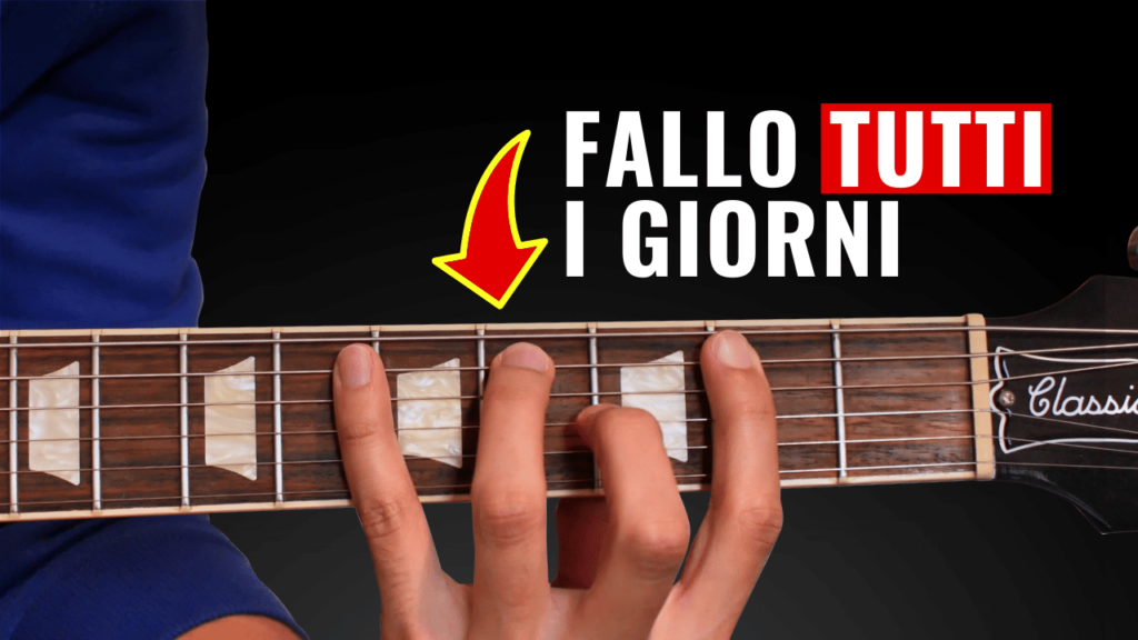 5 esercizi di chitarra giorno