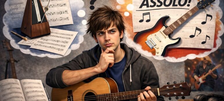 migliorare chitarra studio divertimento metodo obiettivi costanza equilibrio lezioni di chitarra imparare suonare chitarra