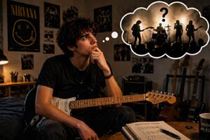 suonare band chitarrista nella band suonare insieme legami musica ritmo groove musicista lezioni chitarra imparare suonare chitarra