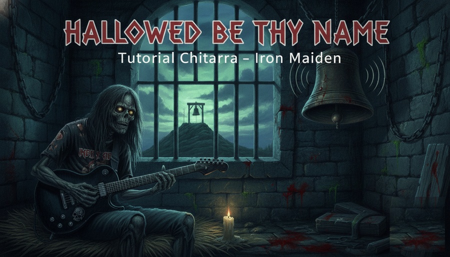 Come suonare l’intro di “Hallowed Be Thy Name” degli Iron Maiden | Tutorial Chitarra Elettrica