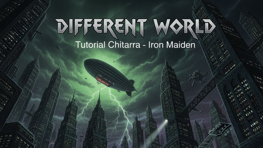 Come suonare il riff di “Different World” degli Iron Maiden | Tutorial Chitarra Elettrica